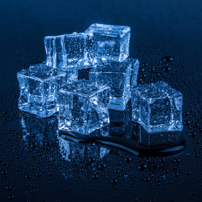 lód w kostkach